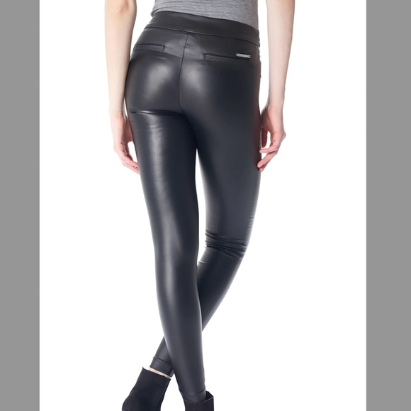 I Love Tyler Madison Mara Waxed Pant - Bordeaux size sp - Picture 2 of 5